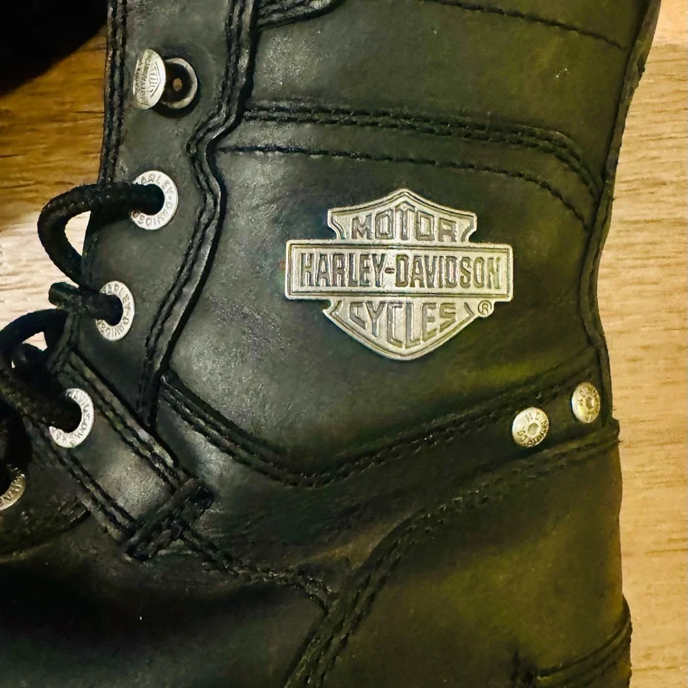 Harley-Davidson Haines Men's Motorcycle Riding Boot, Size 8, D93522 - Picture 3 of 7